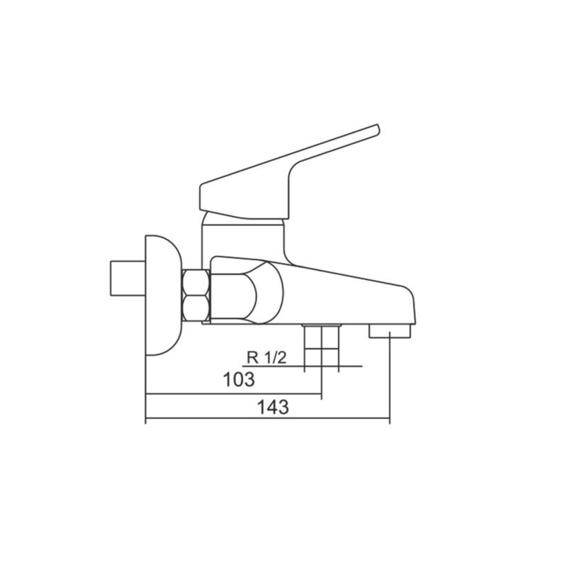 Platin Duş Kranı (Smesitel)